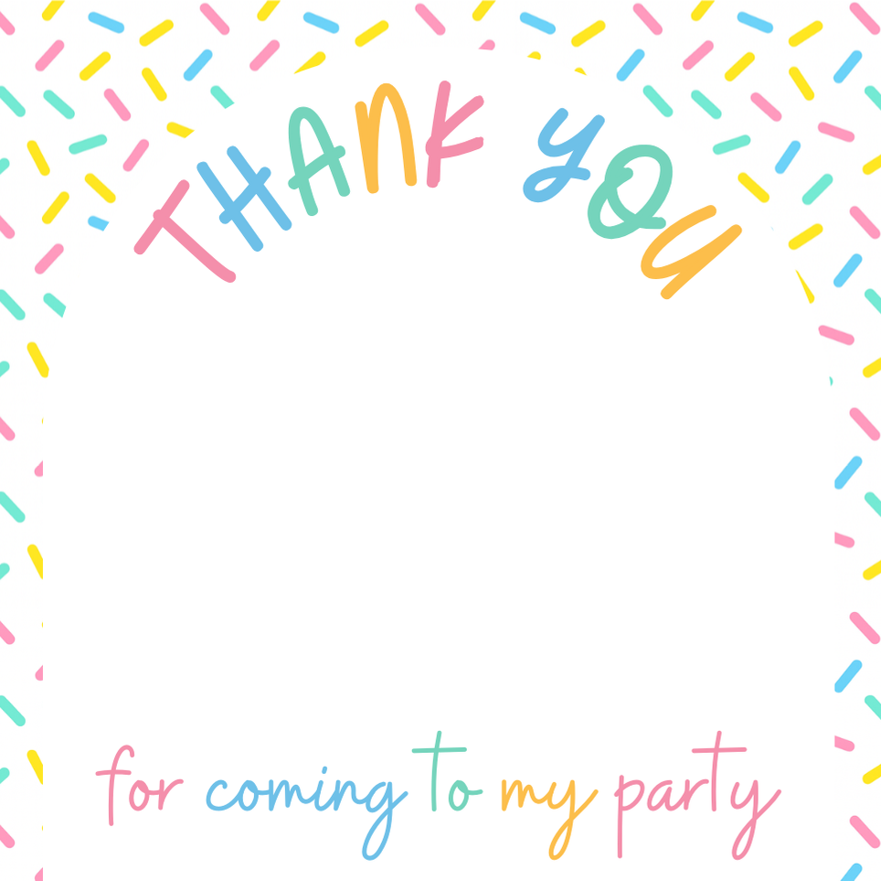 Mini Cookie Backing Card (Sprinkle)