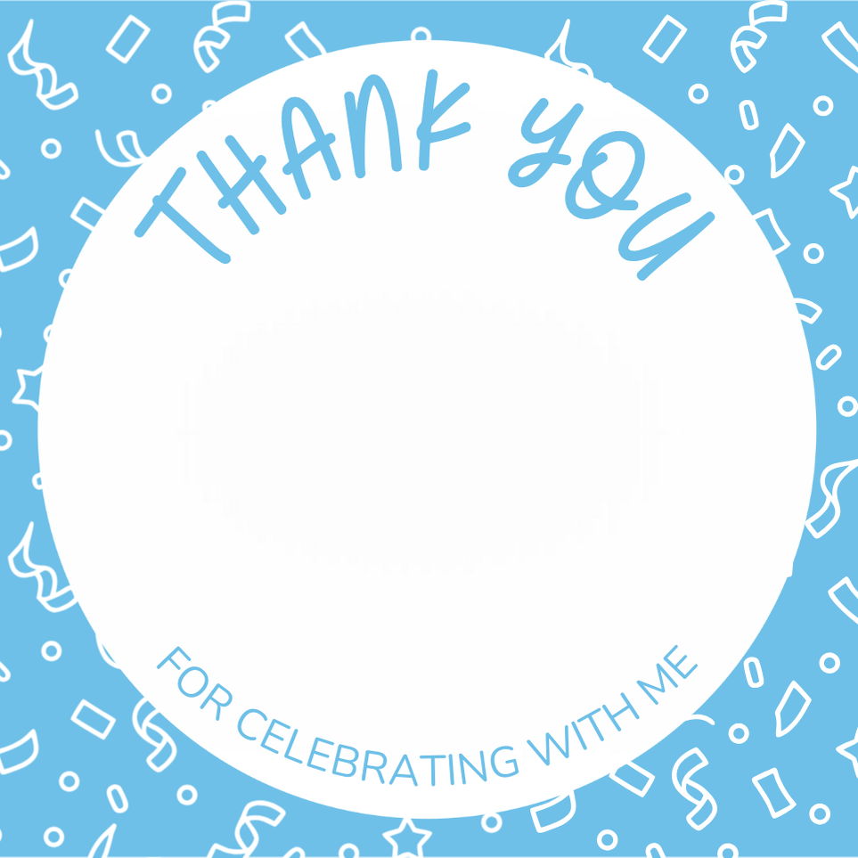 Mini Cookie Backing Card (Confetti)