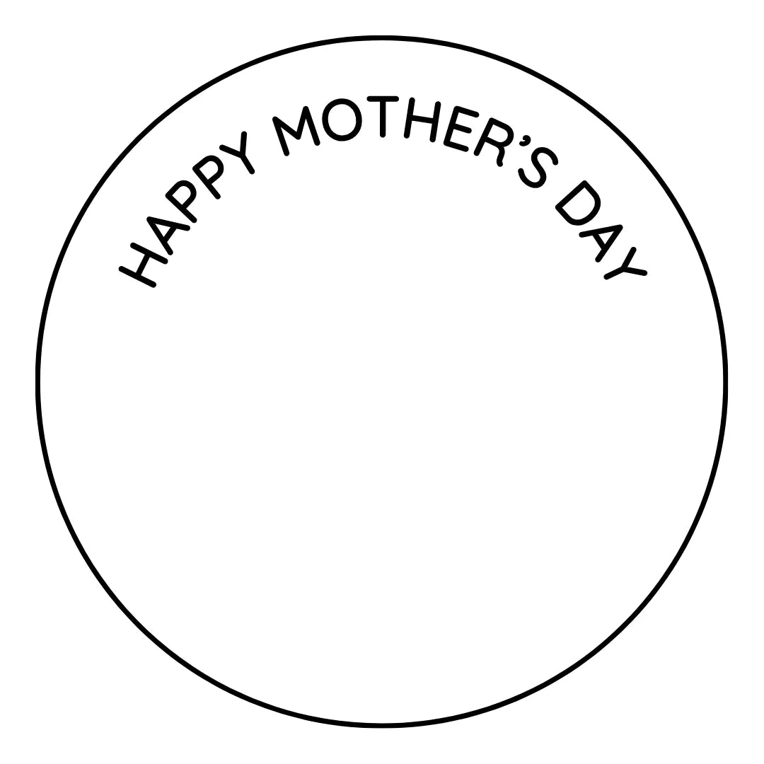Curved - Happy Mother's Day Fondant Embosser