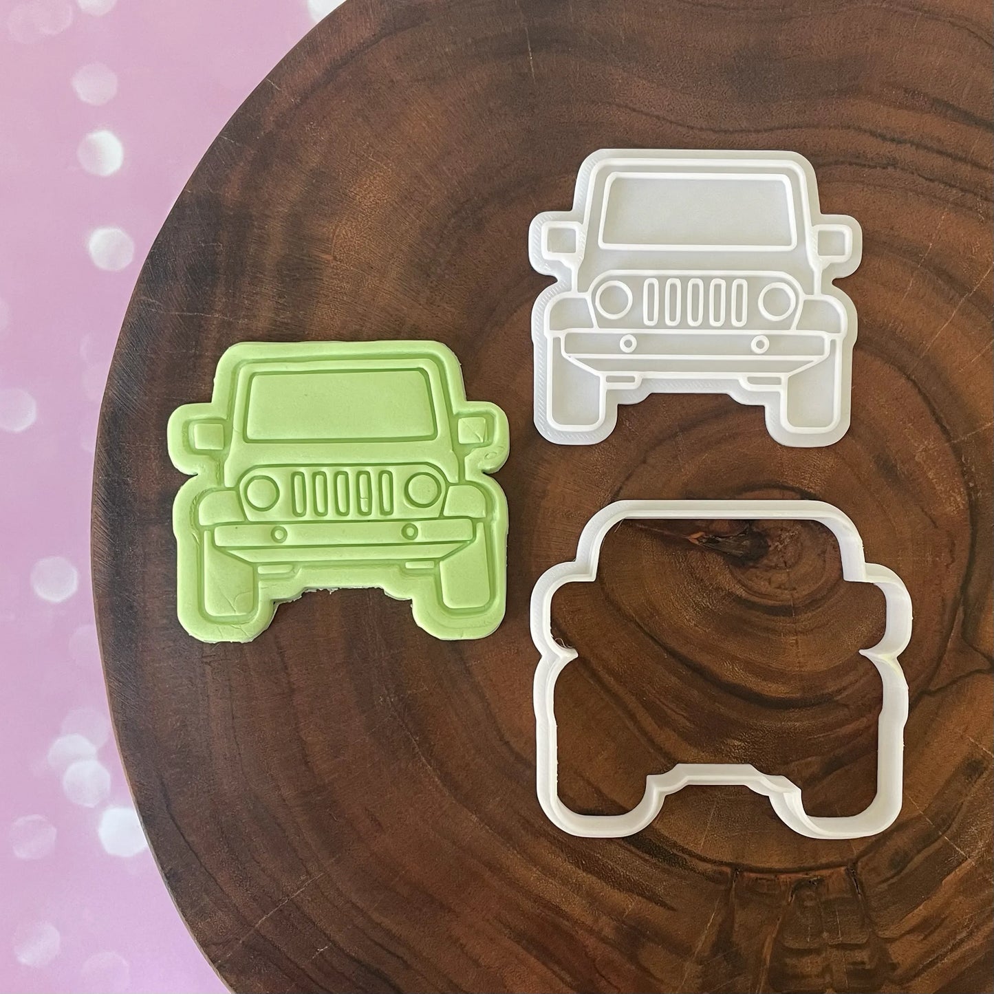 4 x 4 Car Cookie Cutter & Fondant Embosser