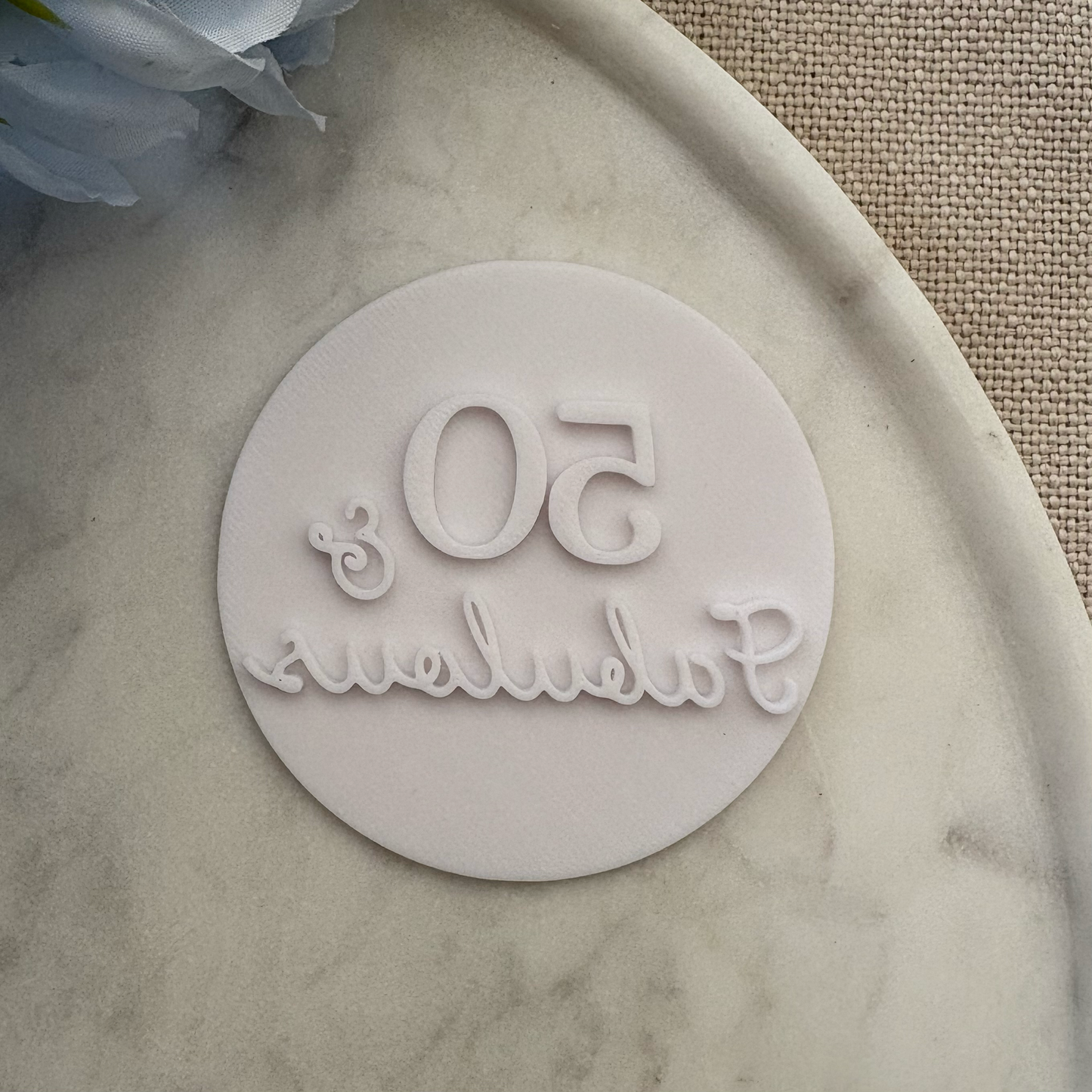 50 & Fabulous Fondant Embosser