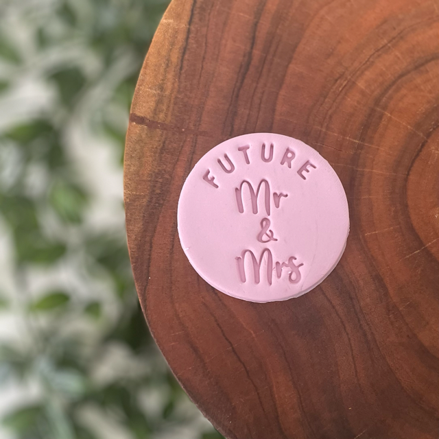Future Mr & Mrs Style 1 Fondant Embosser