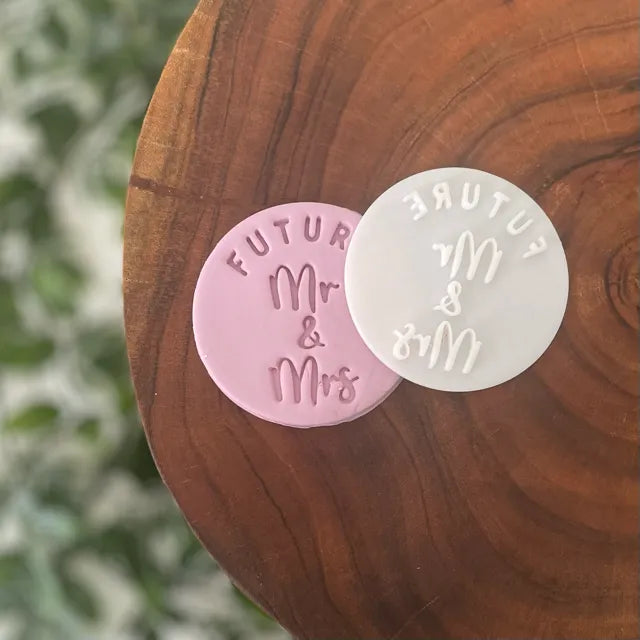 Future Mr & Mrs Style 1 Fondant Embosser