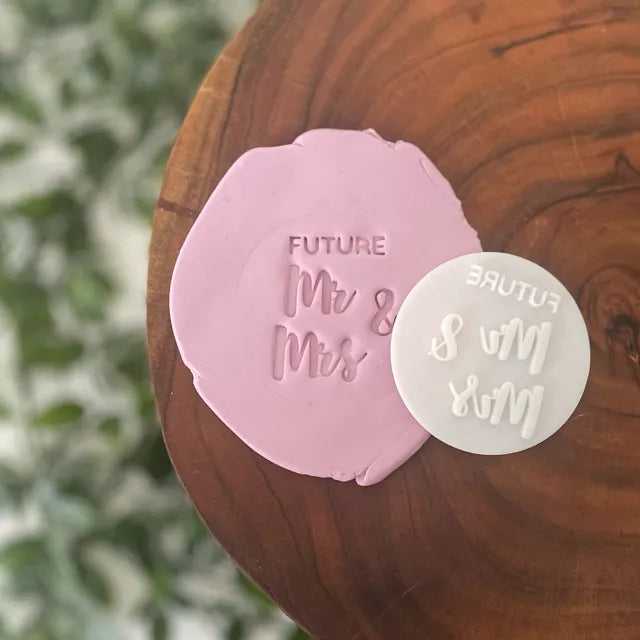 Future Mr & Mrs Style 2 Fondant Embosser