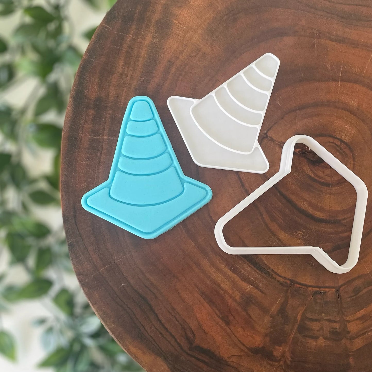 Traffic Cone Cookie Cutter & Fondant Embosser