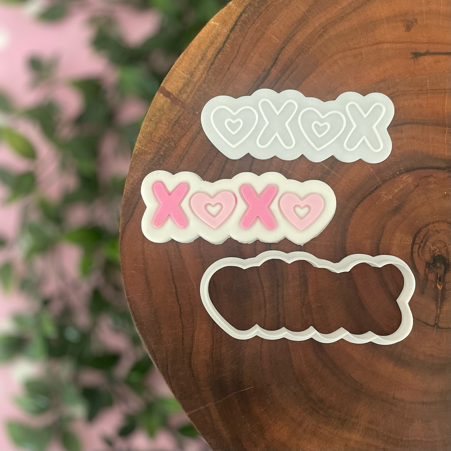 XOXO - Hearts Cookie Cutter & Fondant Embosser