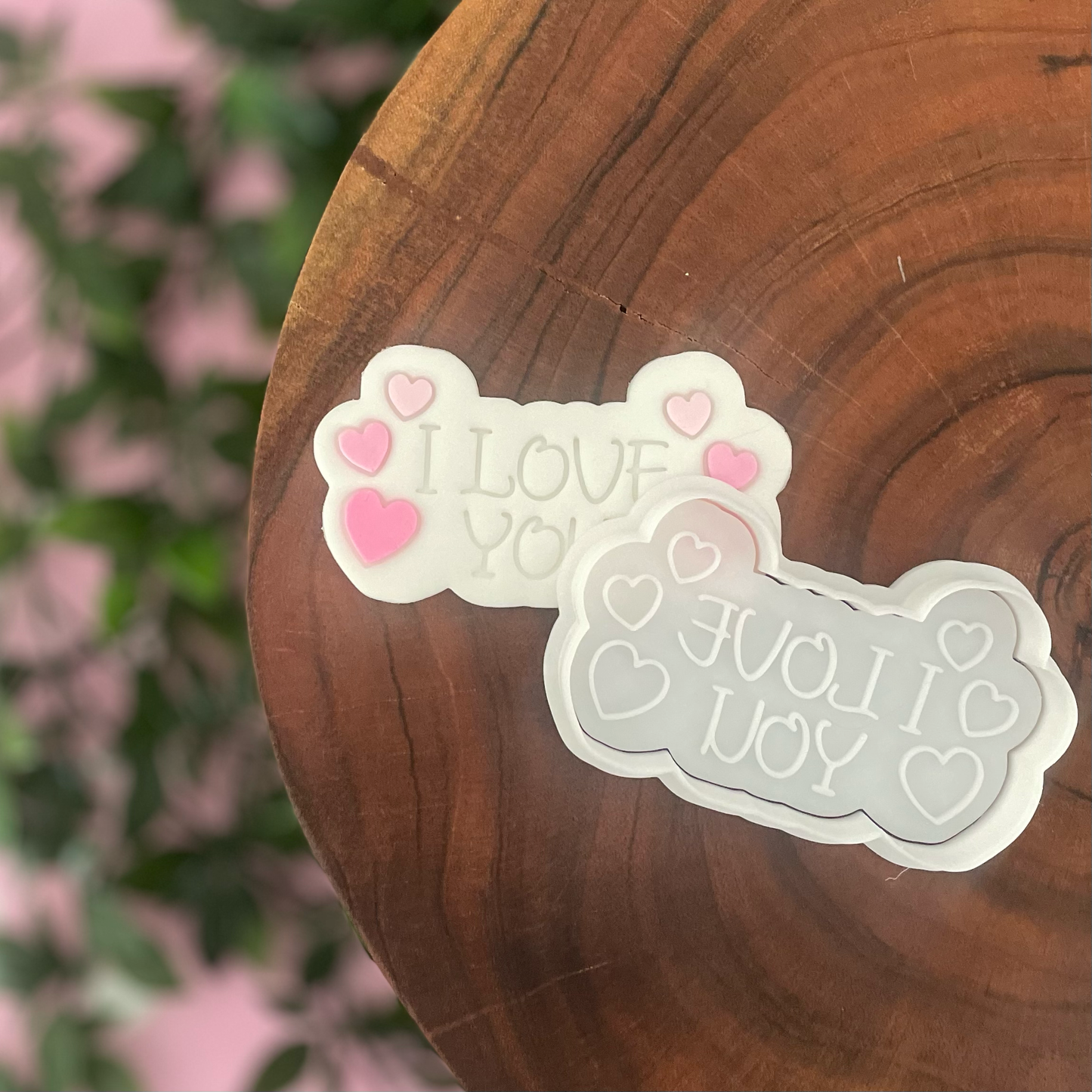 I LOVE YOU - Hearts Cookie Cutter & Fondant Embosser