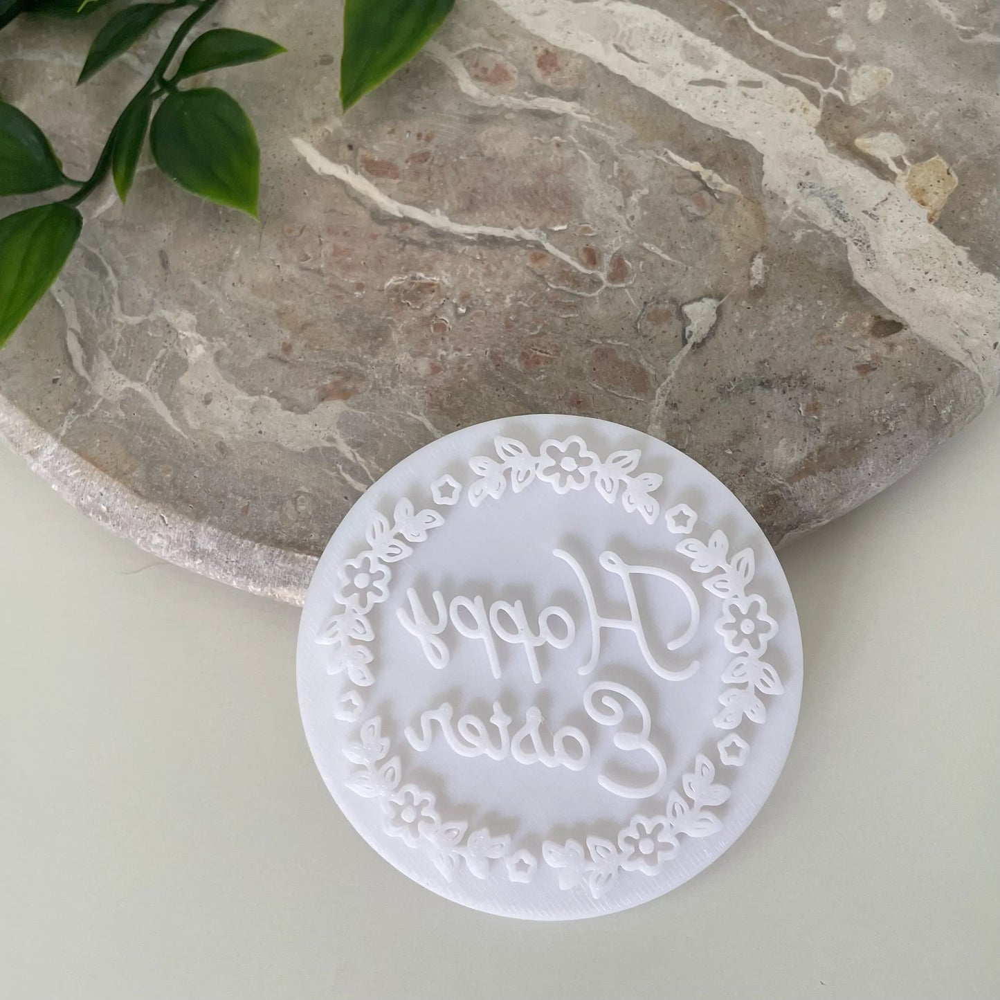 Happy Easter - Floral Fondant Embosser