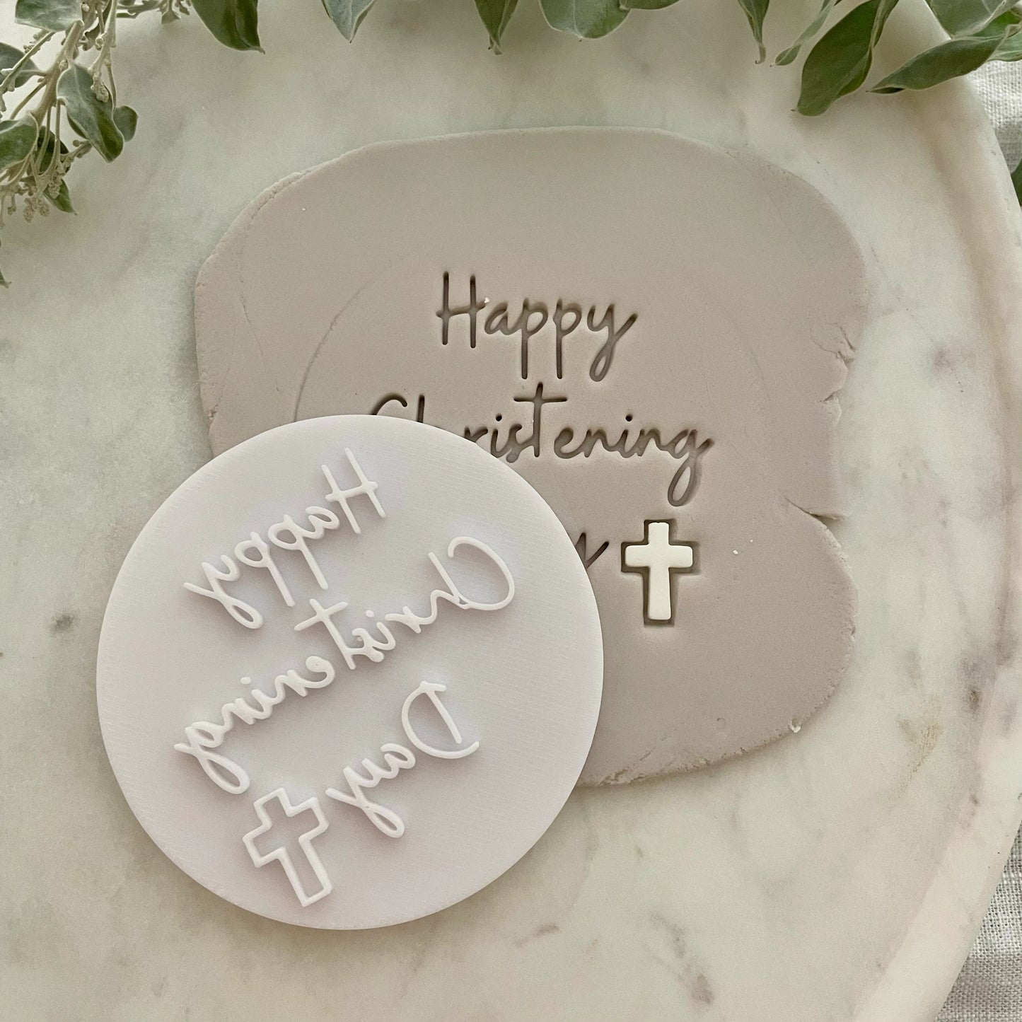 Happy Christening Day Fondant Embosser