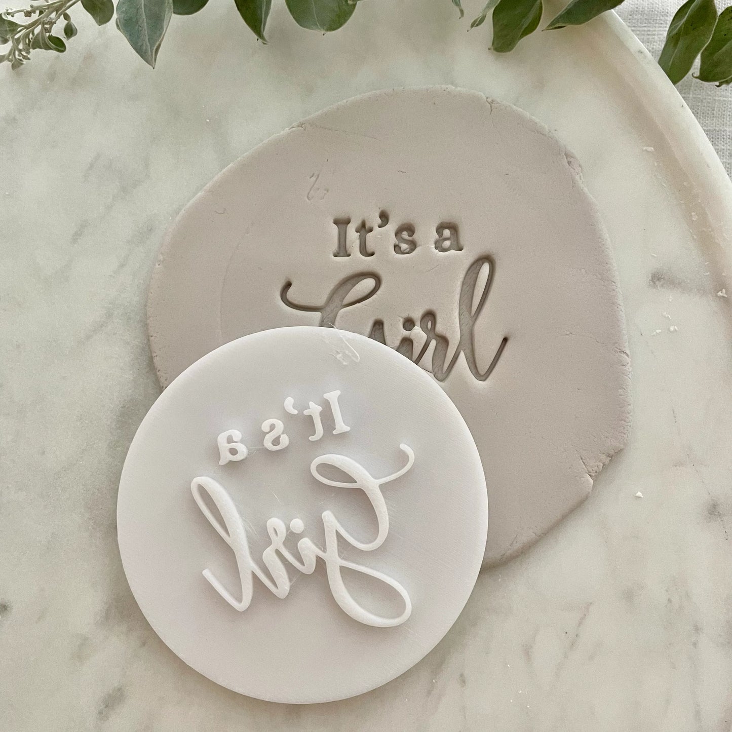 It's a girl (baby shower) Fondant Embosser