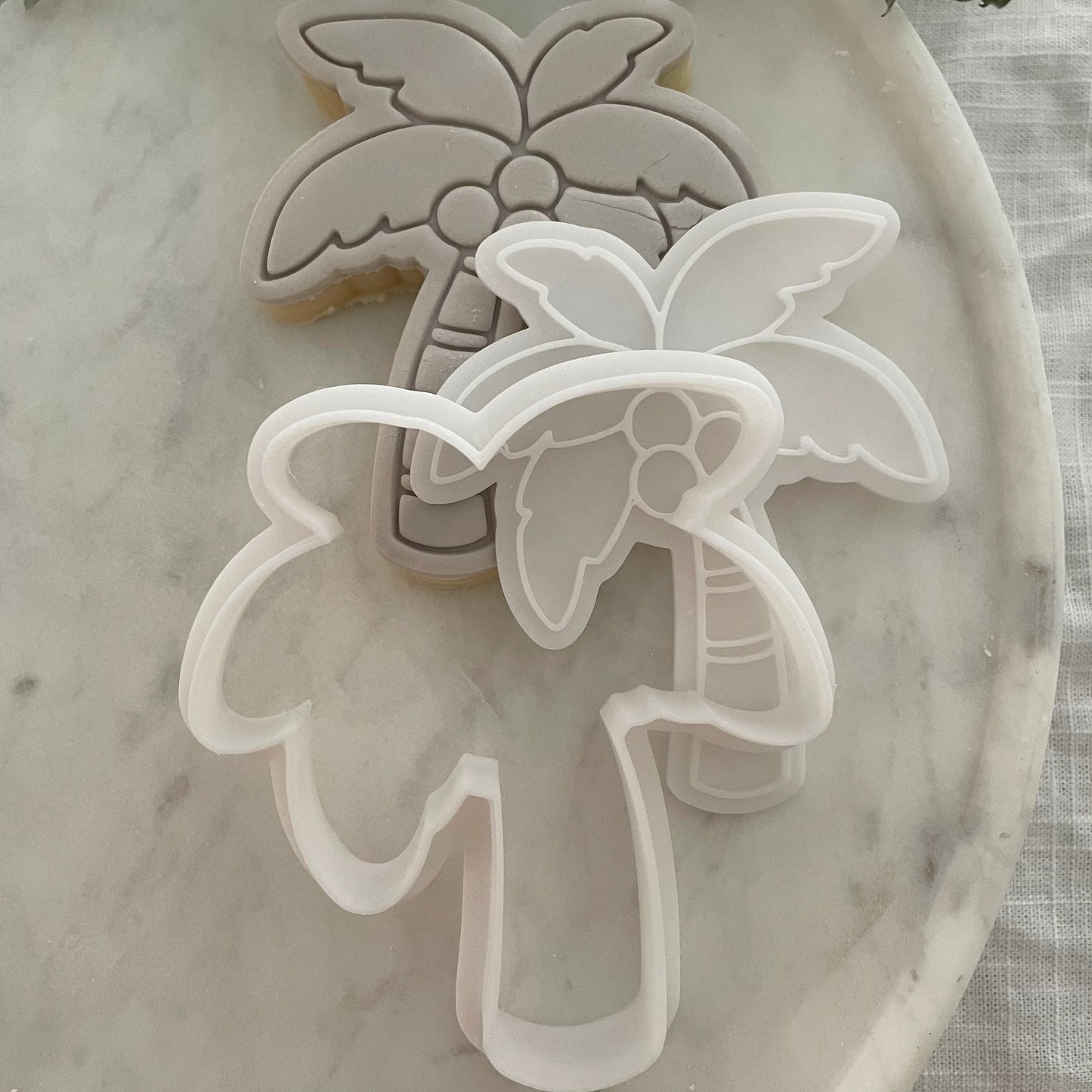 Palm Tree with coconuts Cookie Cutter & Fondant Embosser