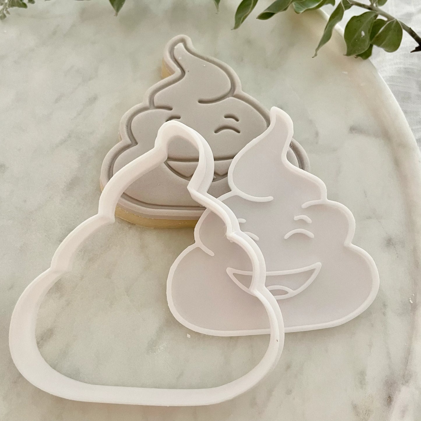 Happy Poo Cookie Cutter & Fondant Embosser