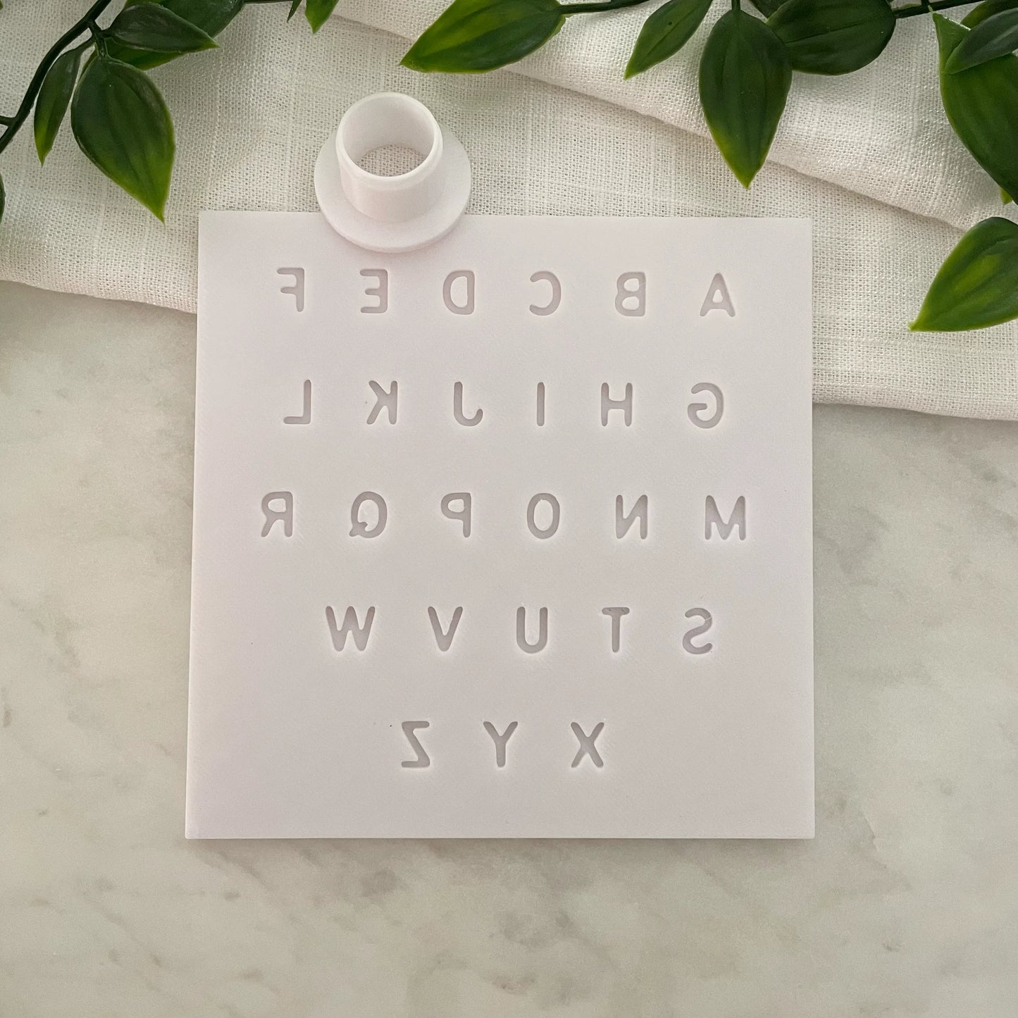 Micro letters & matching micro cutter