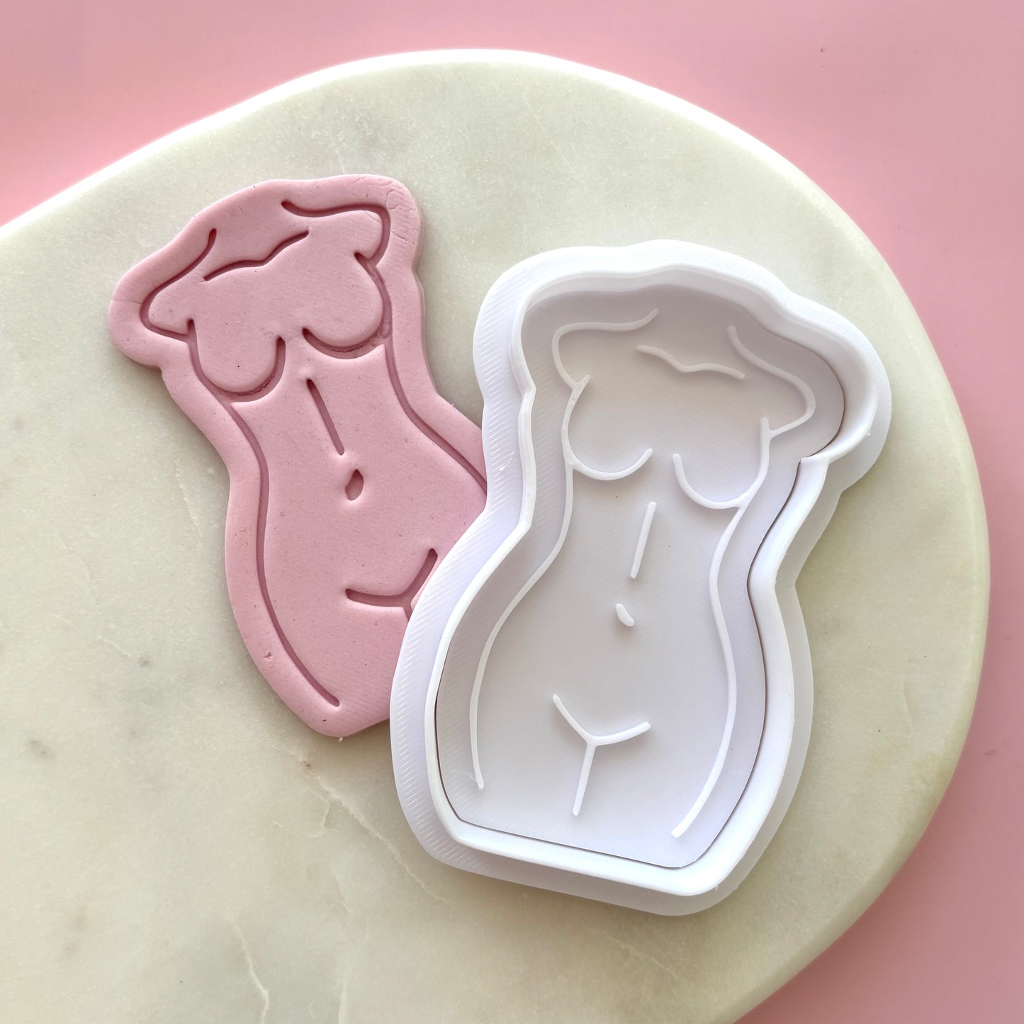 Woman's Body Cookie Stamp & Cutter