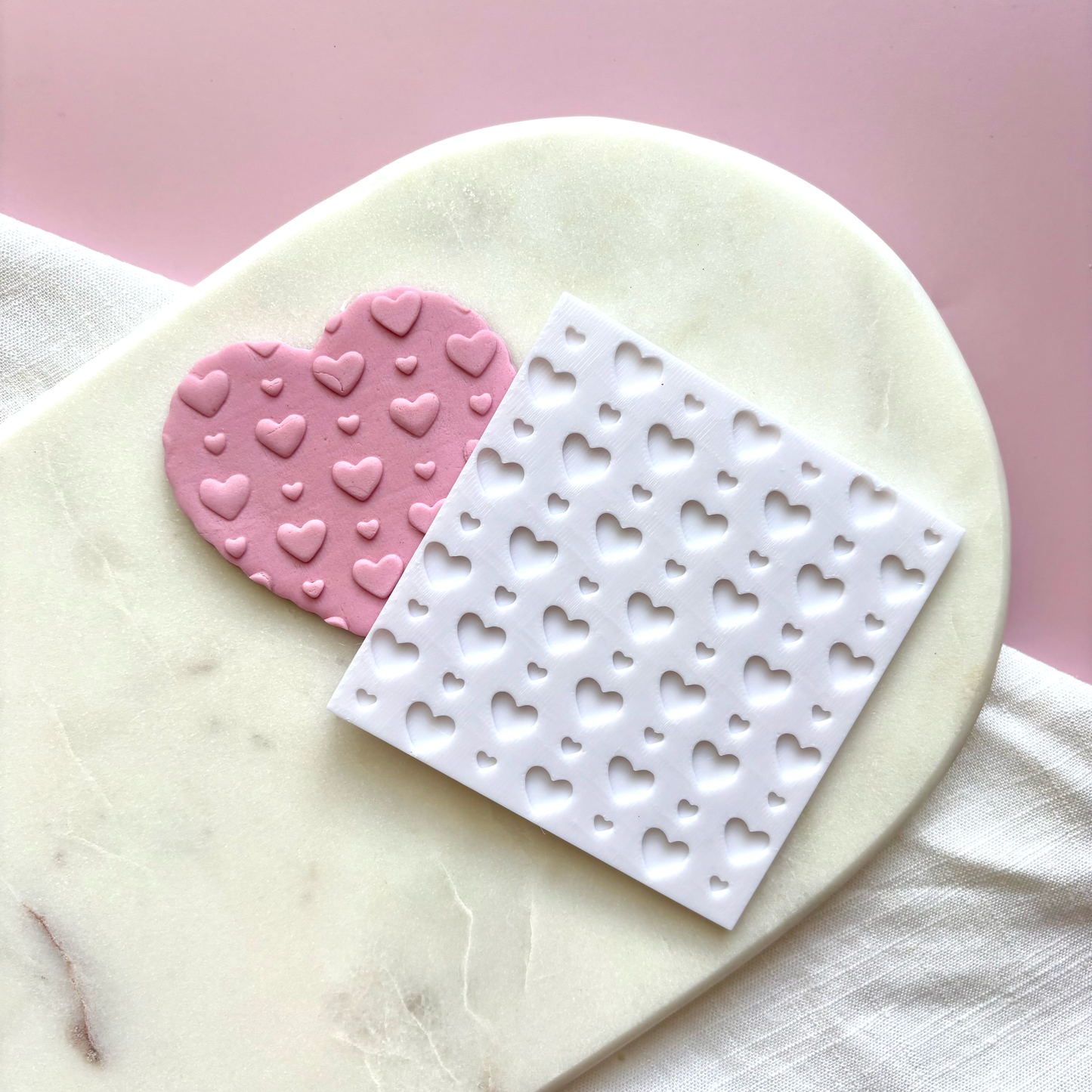 Heart Pattern Debosser Plate