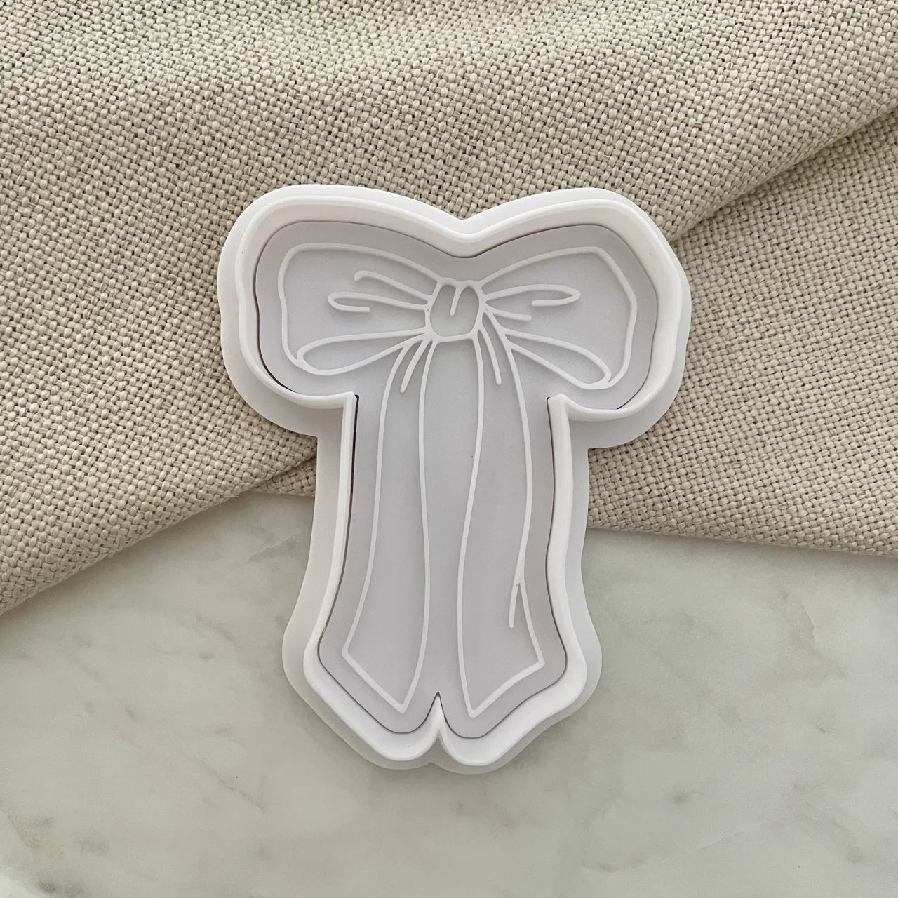 Longer dainty bow Cookie Cutter & Fondant Embosser