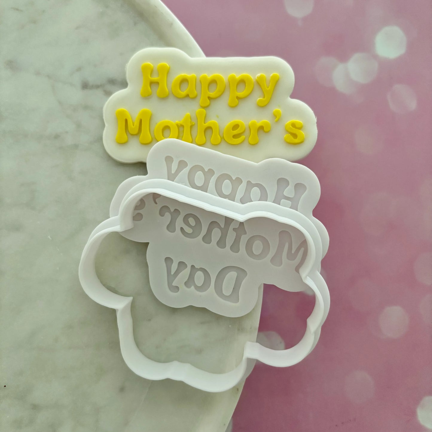 Happy Mother's Day Cookie Cutter & Fondant Debosser