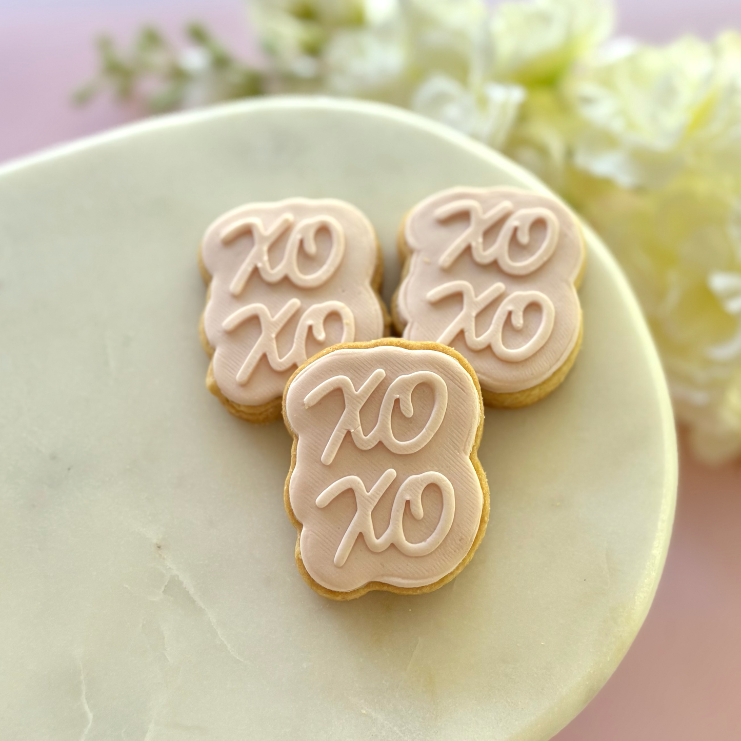 Mini Hearts & XO Cookie Debossor & Cutter