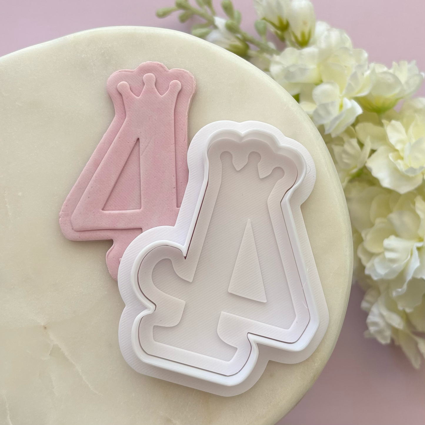 Princess Numbers Cookie Cutter & Debosser
