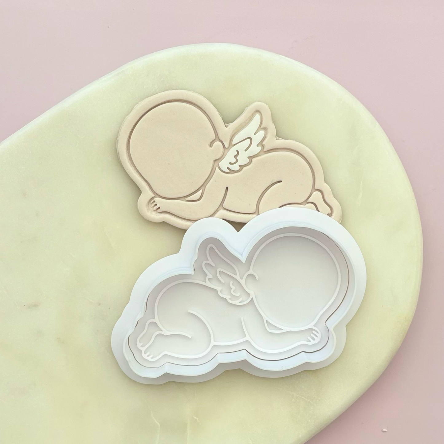Sleeping baby Cookie Stamp & Cutter