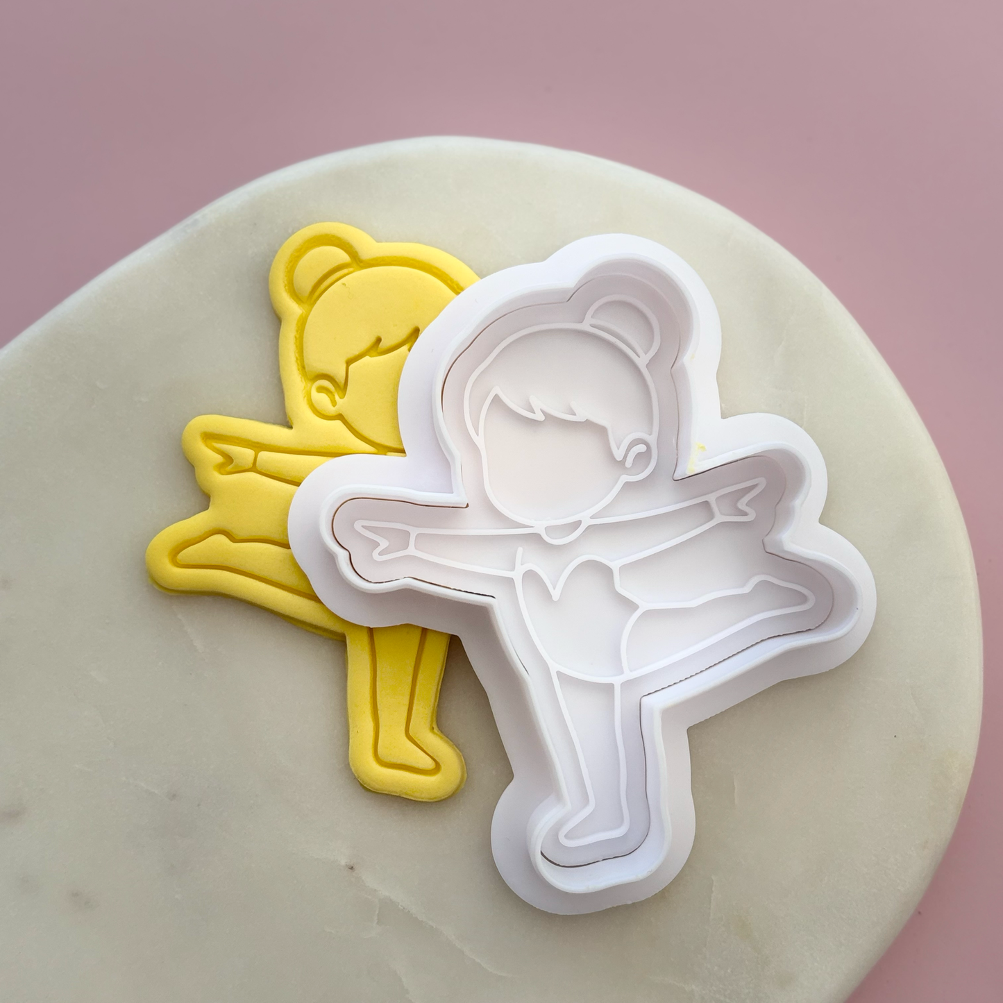 Gymnastics Girl Cookie Stamp & Cutter