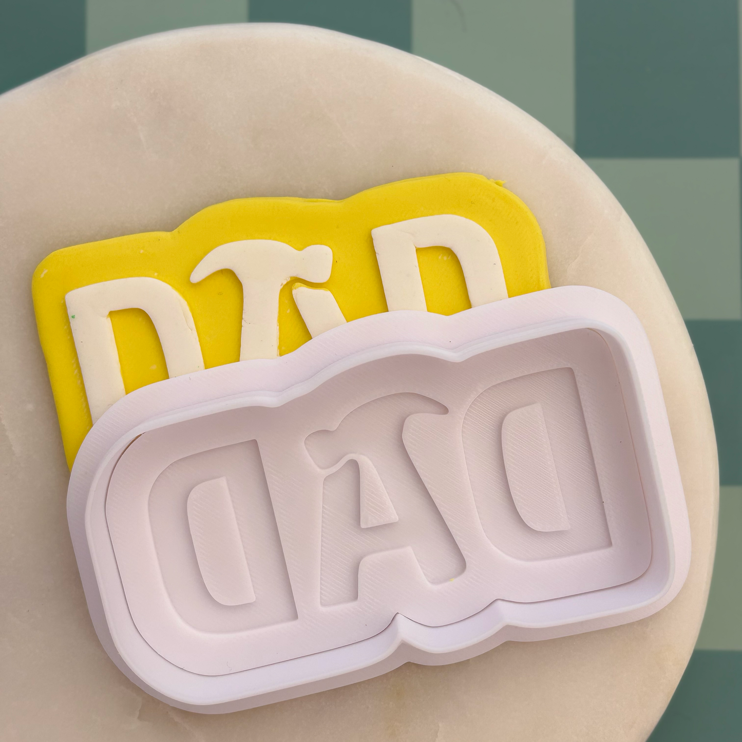 DAD (hammer) Cookie Debossor & Cutter