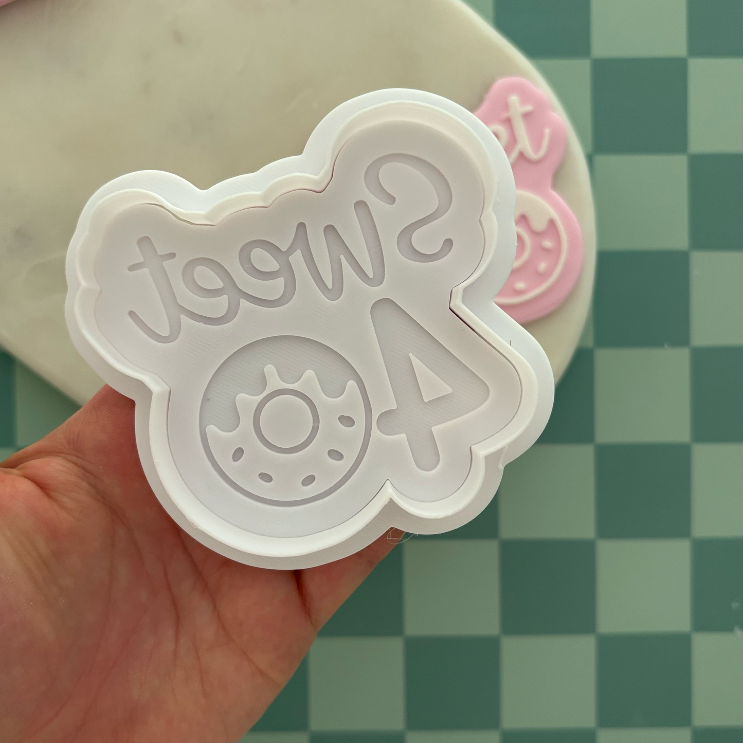 Sweet 40 Cookie Debossor & Cutter
