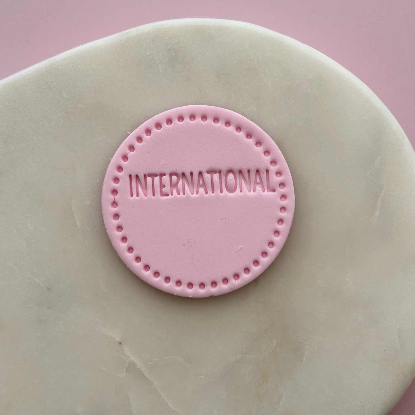 International Blank Fondant Embosser