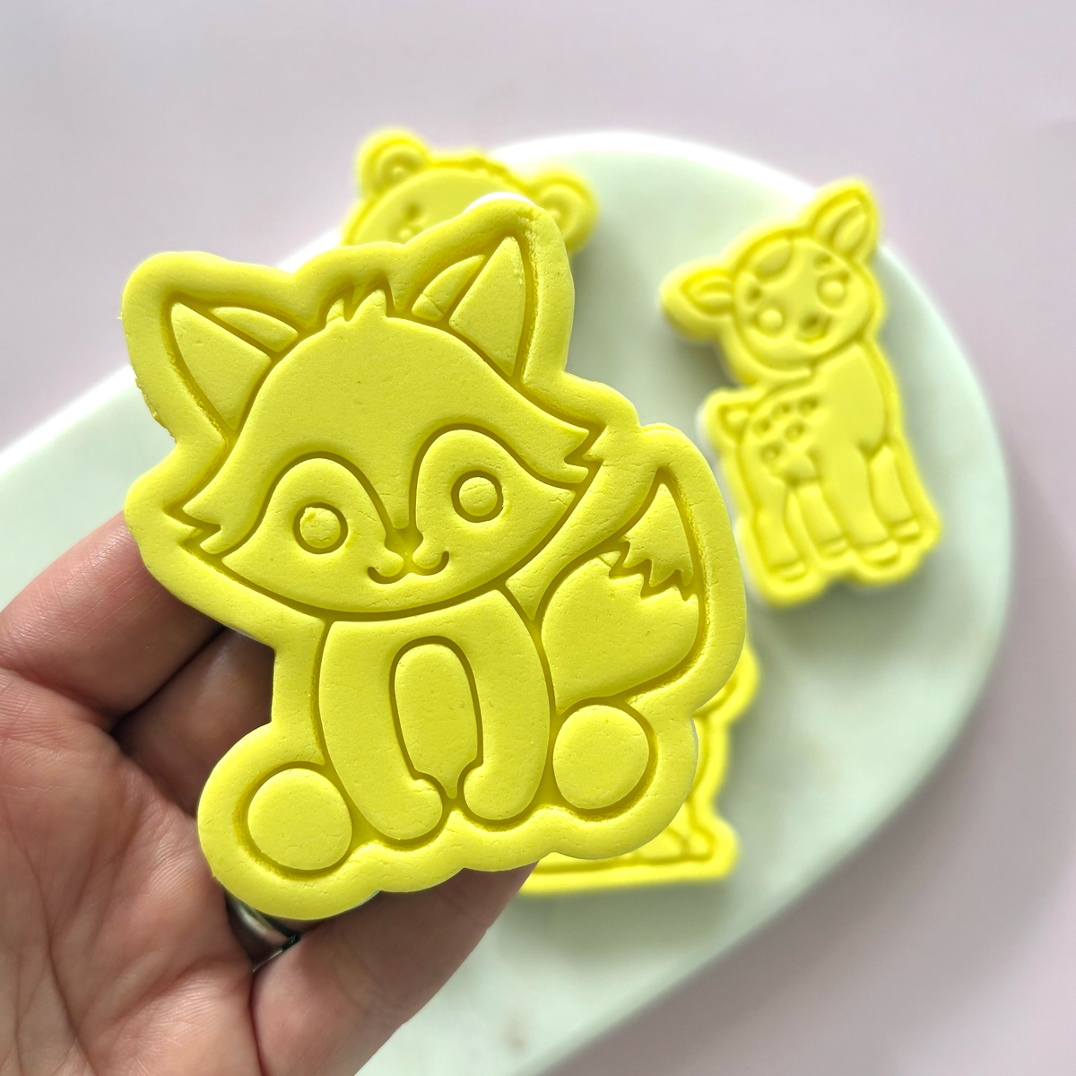 Woodland Animals Cookie Cutter & Fondant Embosser