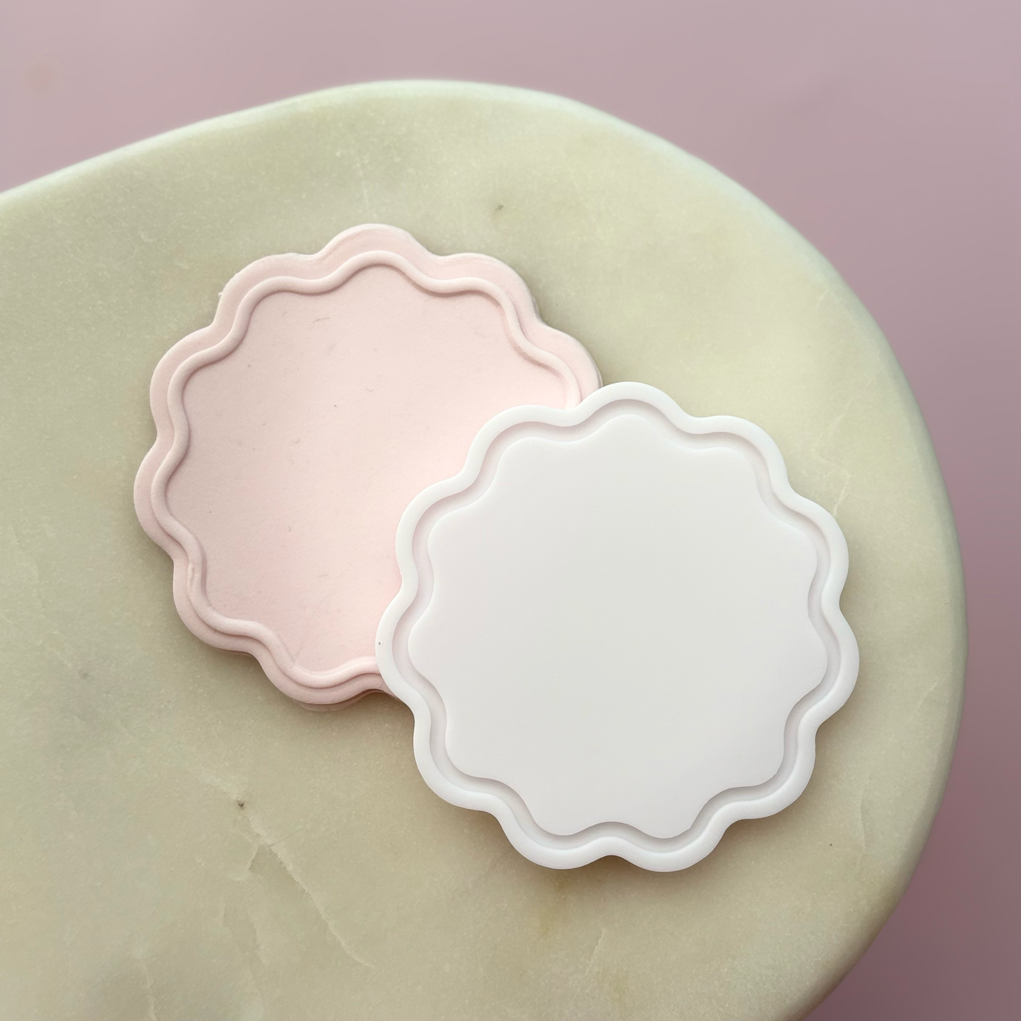 Wavy Circle Cookie Debossor & Cutter