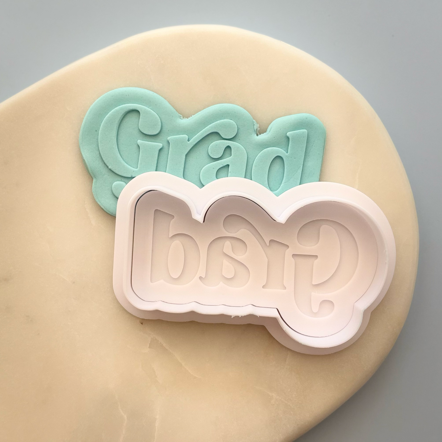 Grad Cookie Debossor & Cutter