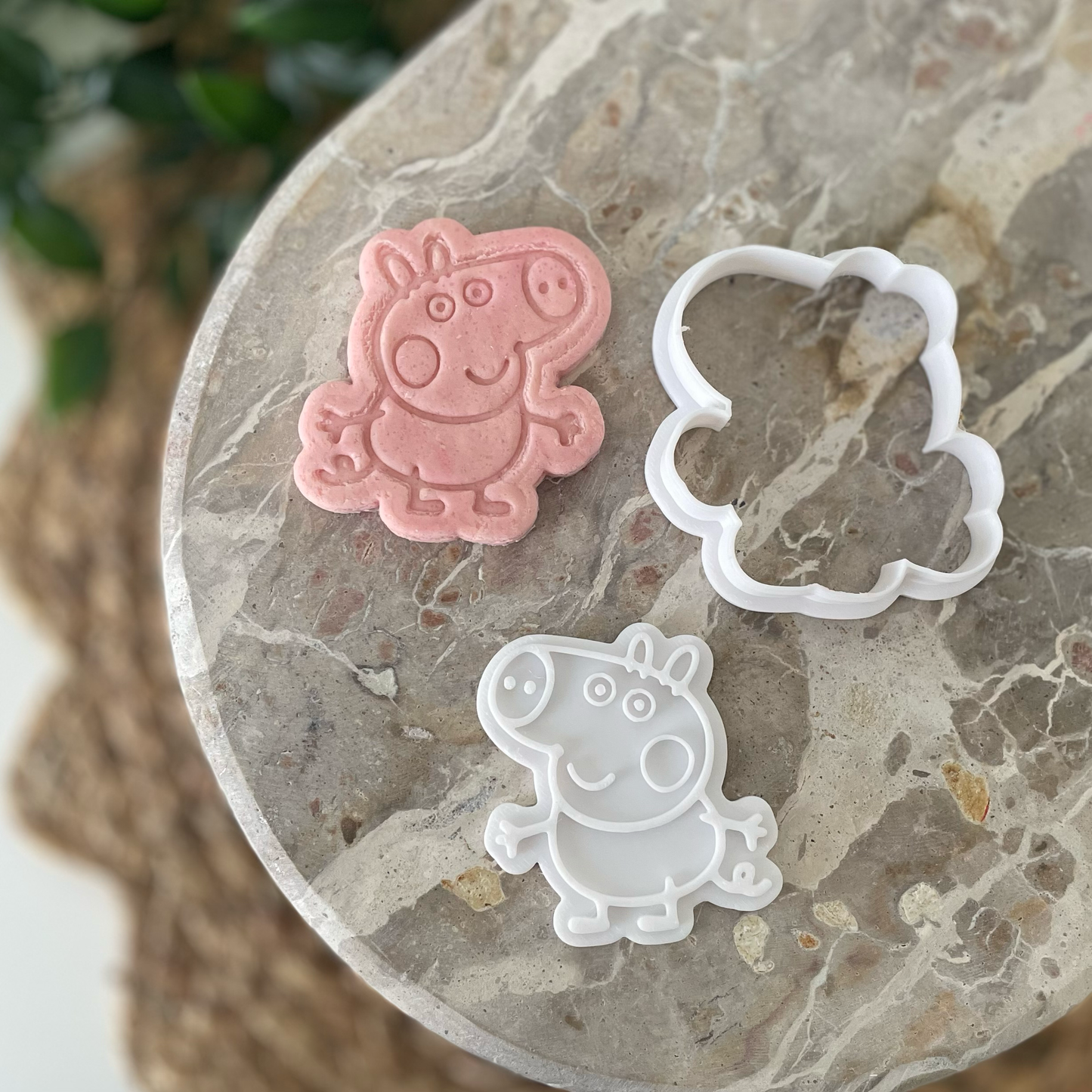 Peppa pig Cookie Stamp & Cutter