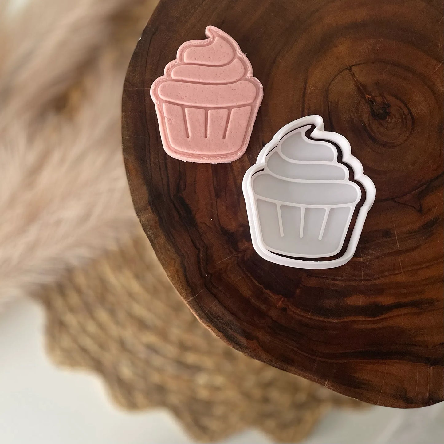 Cupcake Cookie Cutter & Fondant Embosser