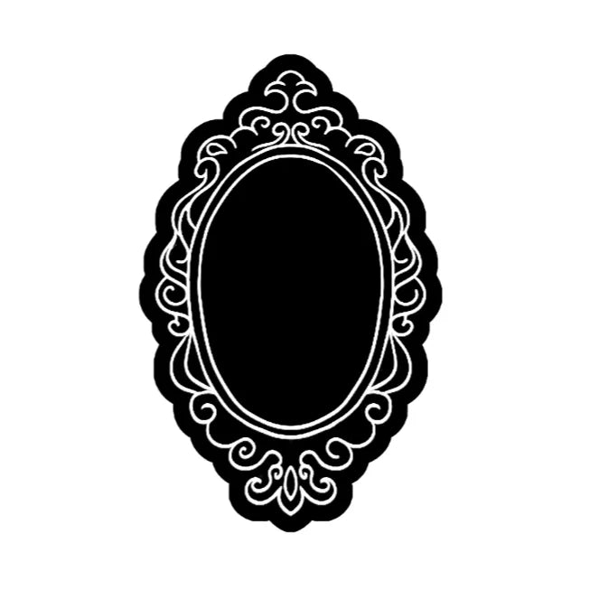 Vintage Mirror Cookie Cutter & Fondant Embosser