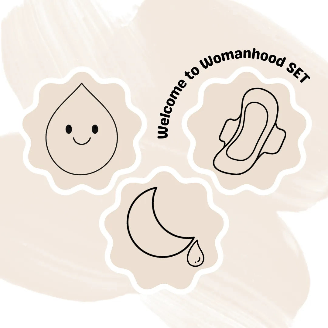 Welcome to Womanhood (Period) SET Cookie Cutter & Fondant Embossers