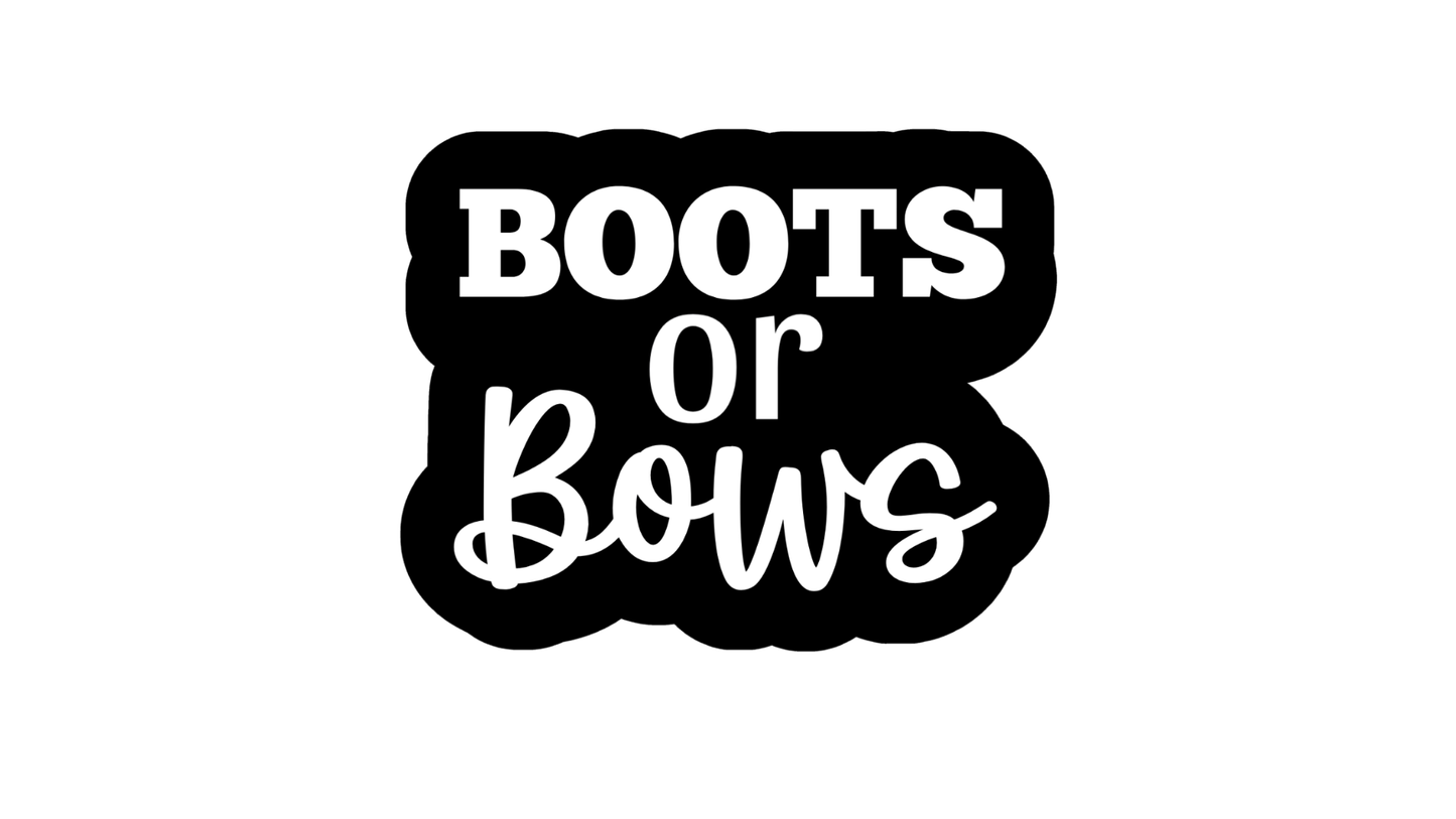 Boots or Bows Cookie Debossor & Cutter (Copy)
