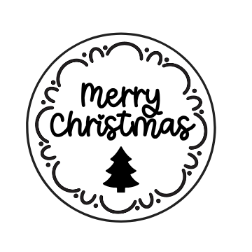 Merry Christmas Cookie Stamp