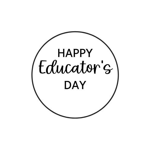 Happy Educator's Day Stamp
