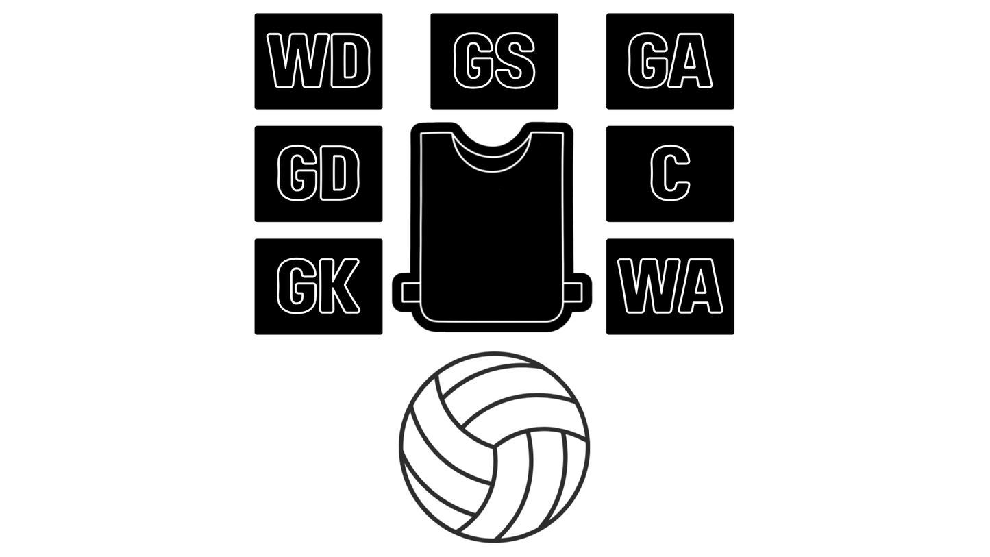 Netball Set Cookie Stamp & Cutter