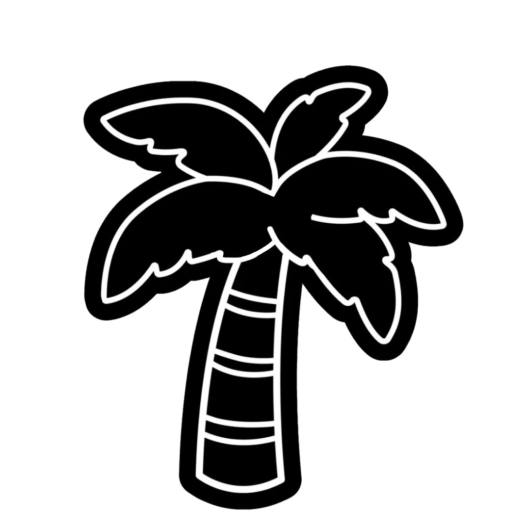 Palm Tree - no coconuts Cookie Cutter & Fondant Embosser