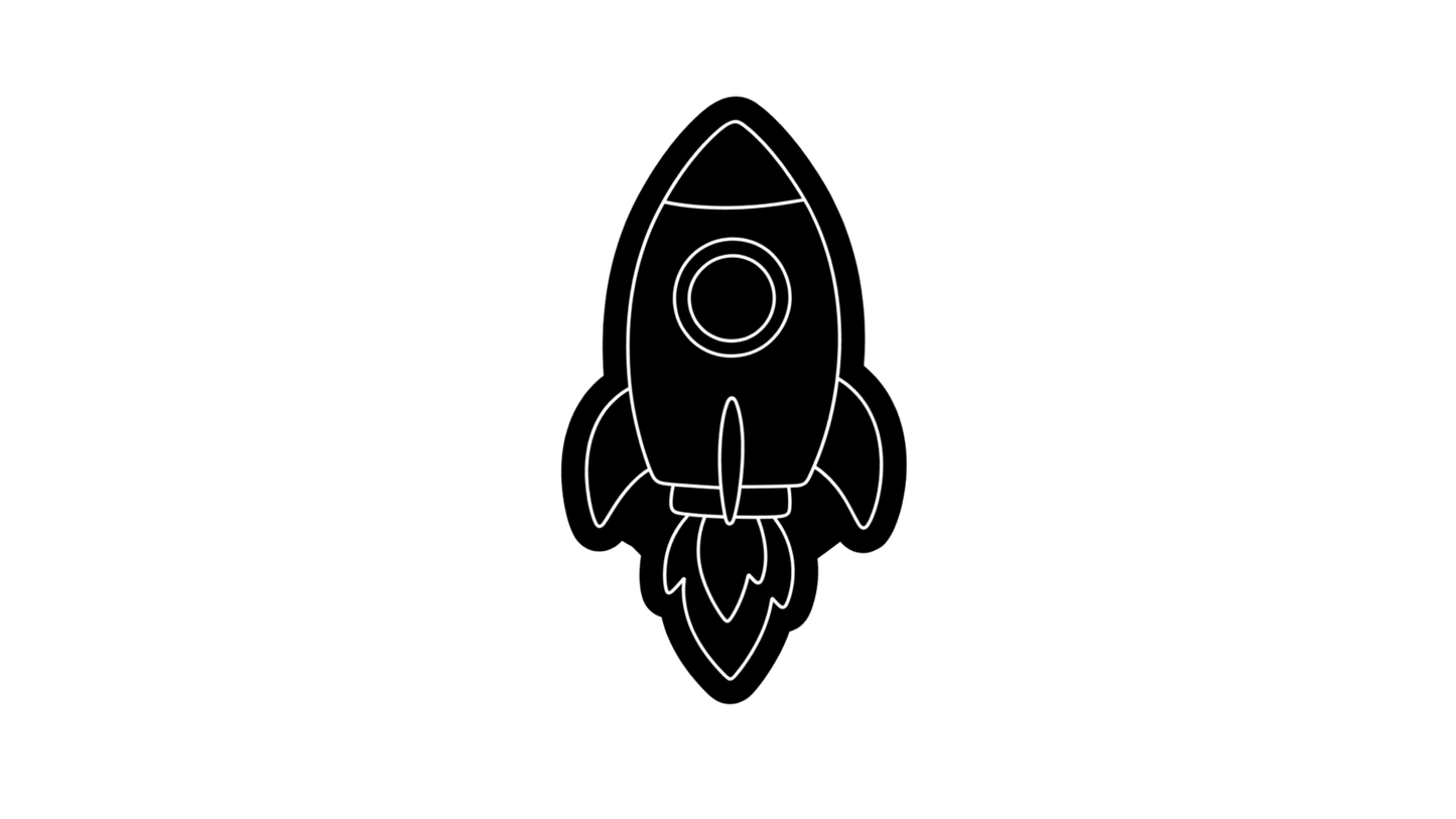Rocket Cookie Stamp & Cutter