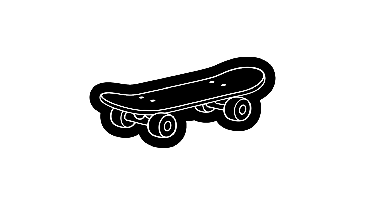 Skateboard Cookie Stamp & Cutter