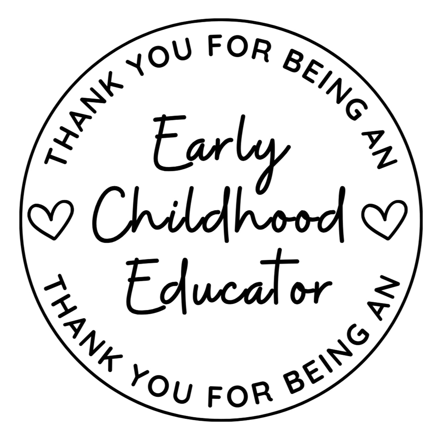 Thank you for being an Early Childhood Educator Fondant Embosser