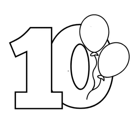 Birthday number balloon Cookie Cutter & Fondant Embosser