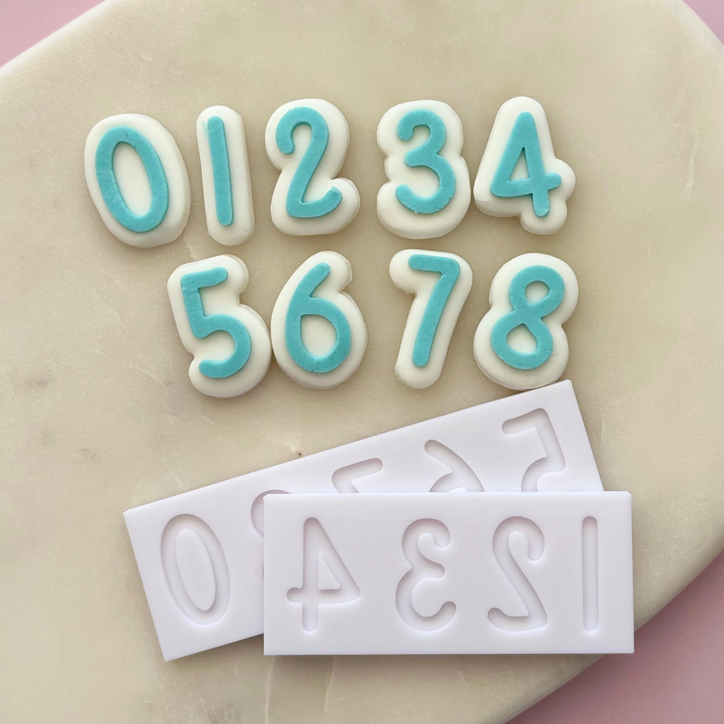 Mini Numbers 0 - 9 stamp & cutters