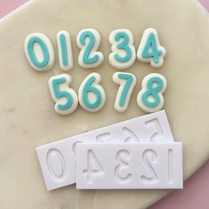 Mini Numbers 0 - 9 stamp & cutters