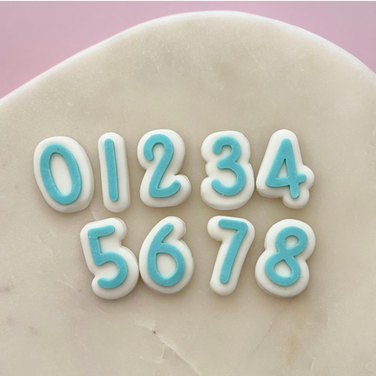Mini Numbers 0 - 9 stamp & cutters