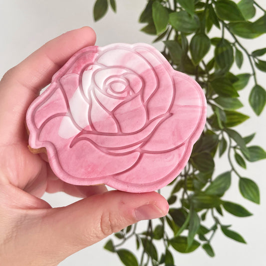 Rose Cookie Cutter & Fondant Embosser