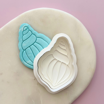Pointy Sea shell Cookie Stamp & Cutter