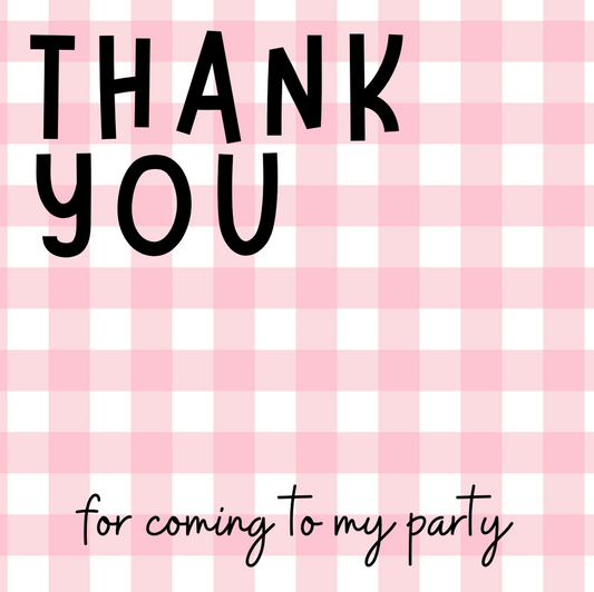 Mini Cookie Backing Card (Gingham)